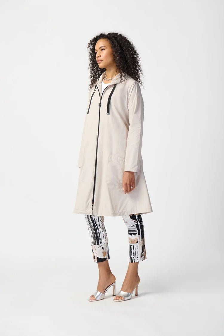 Joseph Ribkoff Hooded Trapeze Coat 241068