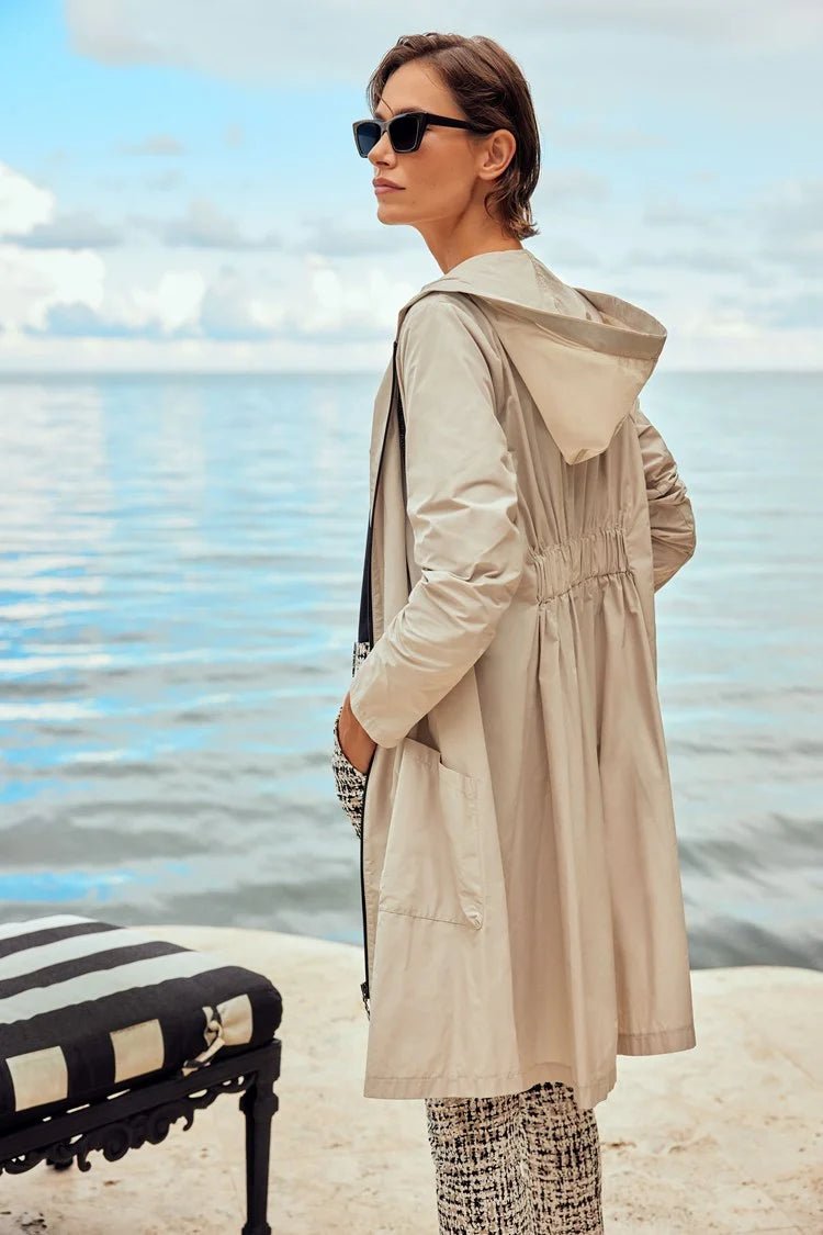 Joseph Ribkoff Hooded Trapeze Coat 241068