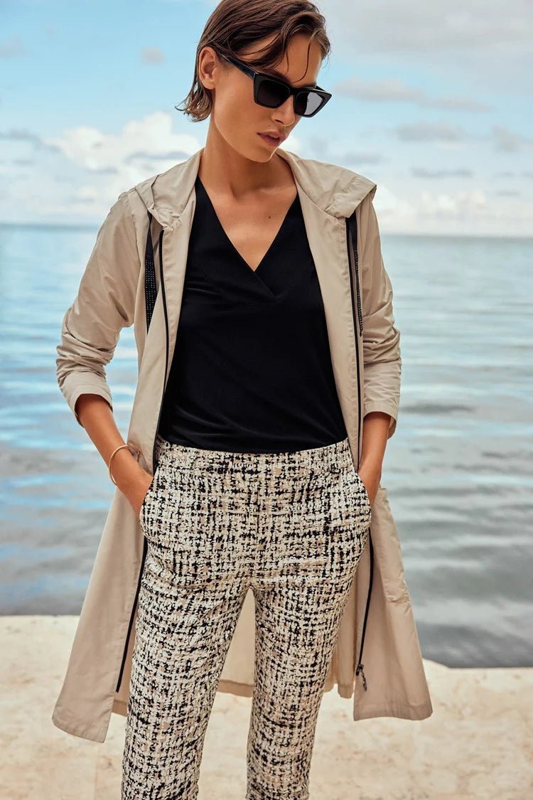 Joseph Ribkoff Hooded Trapeze Coat 241068
