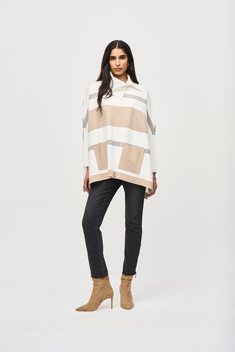 Joseph Ribkoff Sweater Knit Poncho 243951