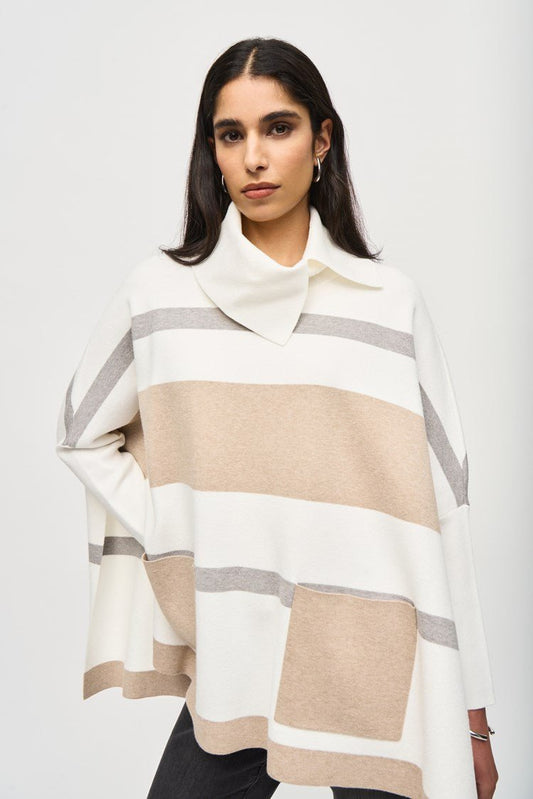 Joseph Ribkoff Sweater Knit Poncho 243951