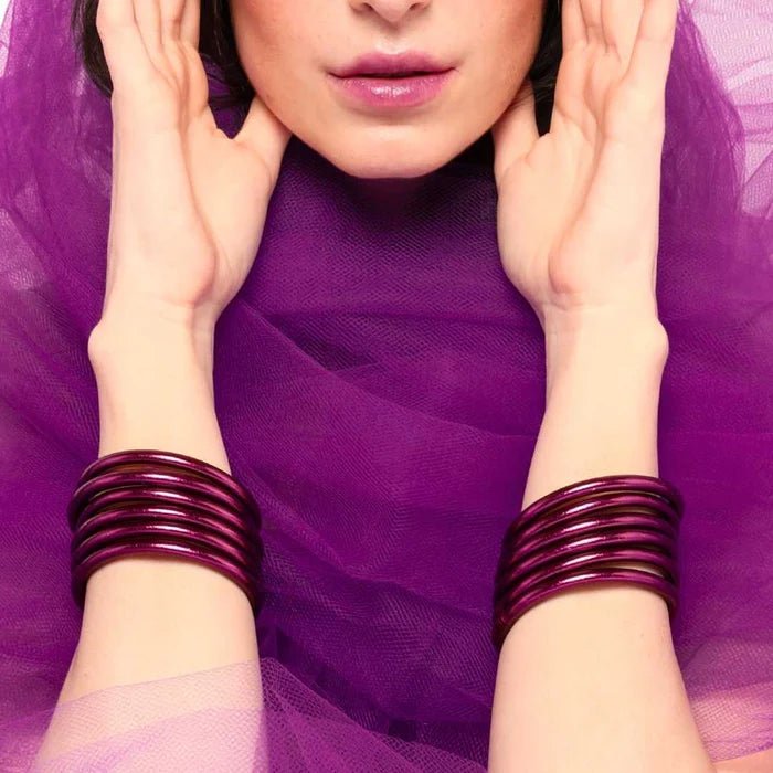 BuDhaGirl Amethyst Bangle Set