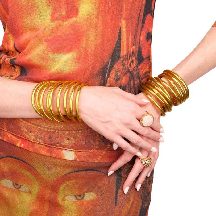 BuDhaGirl Gold All Weather Bangles Set of 9
