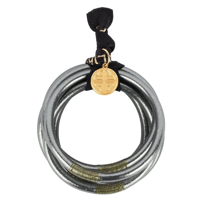 BuDhaGirl Graphite Bangles set of 6