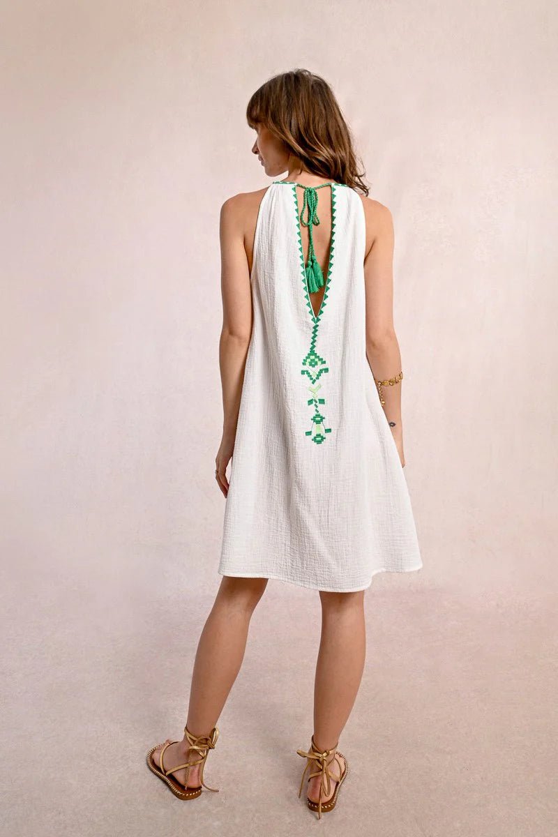 Molly Bracken White Gauze Dress