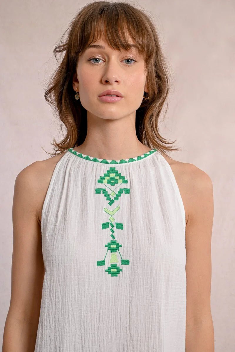 Molly Bracken White Gauze Dress