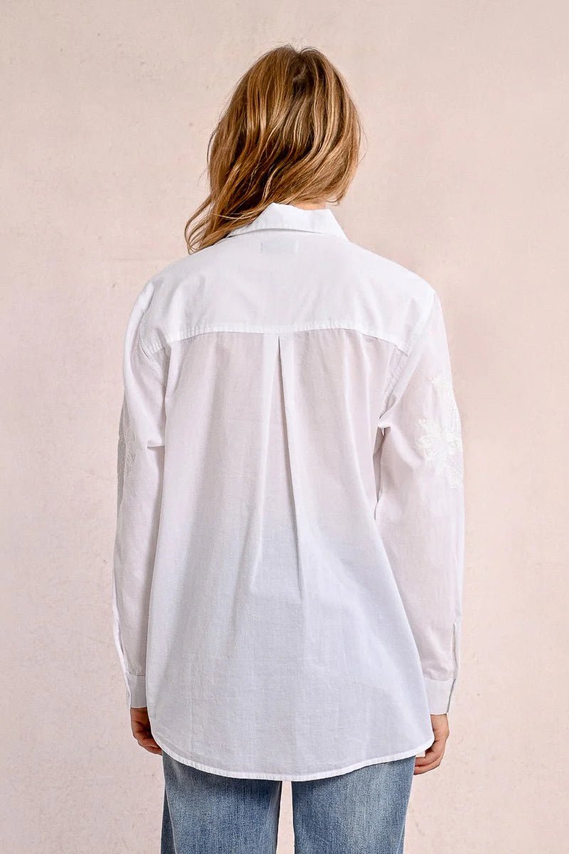 Molly Bracken White Embroidered Shirt
