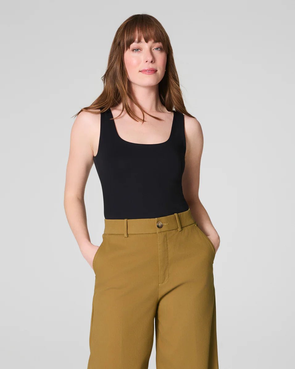 Spanx Smoothing Jersey Scoop Tank