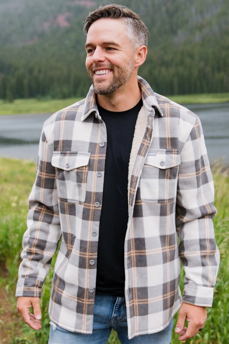 BURLEBO Coyote Plaid Shacket