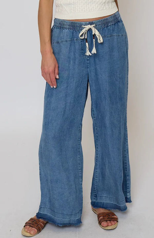 Central Park West Celine Mid Rise Drawstring Pant