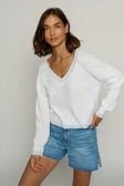 Central Park West Thermal Stitch Raglan Sweater