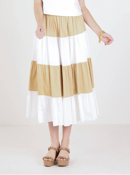 Emily McCarthy Tiered Maxi Skirt
