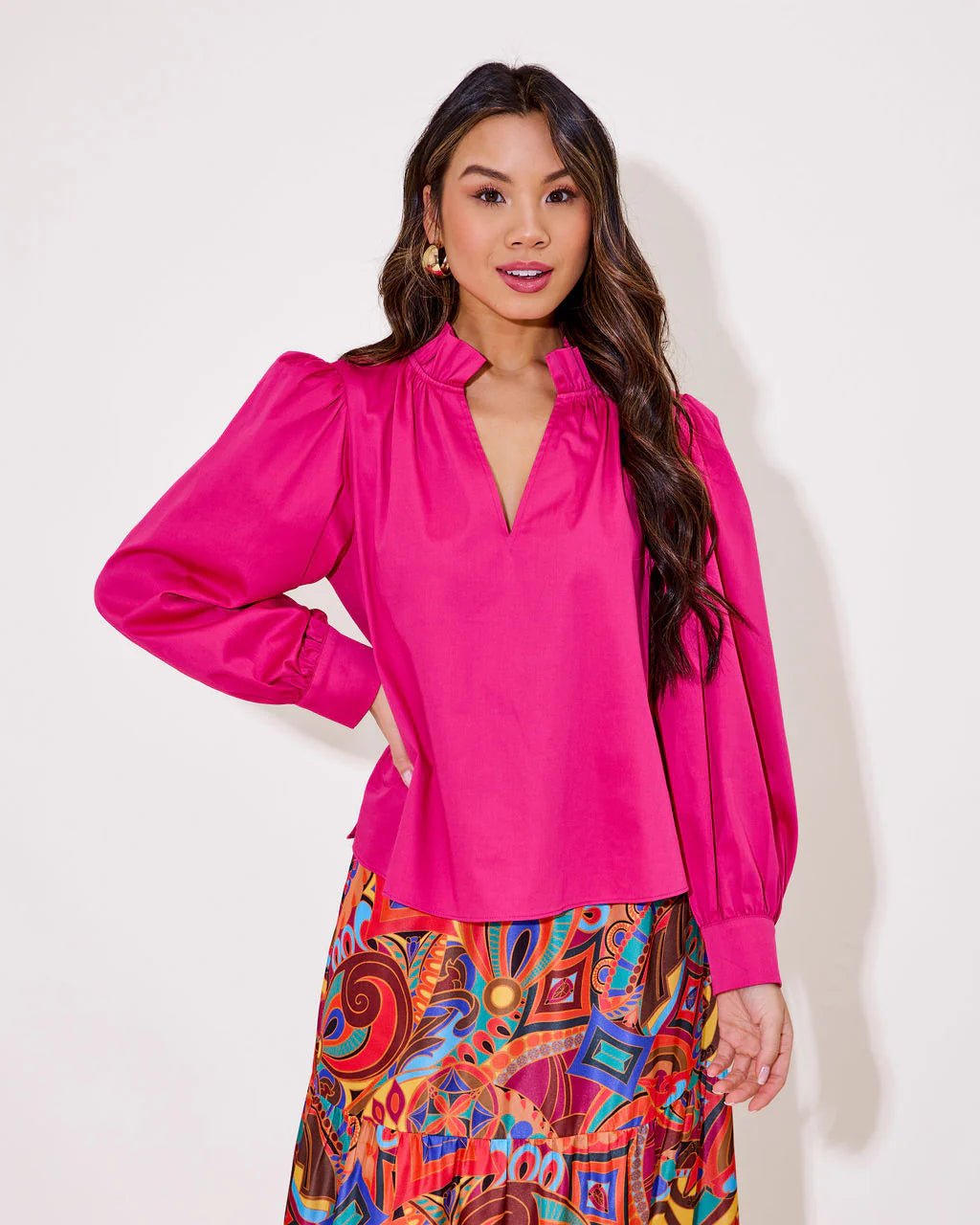Alden Adair Phoebe Magenta Top