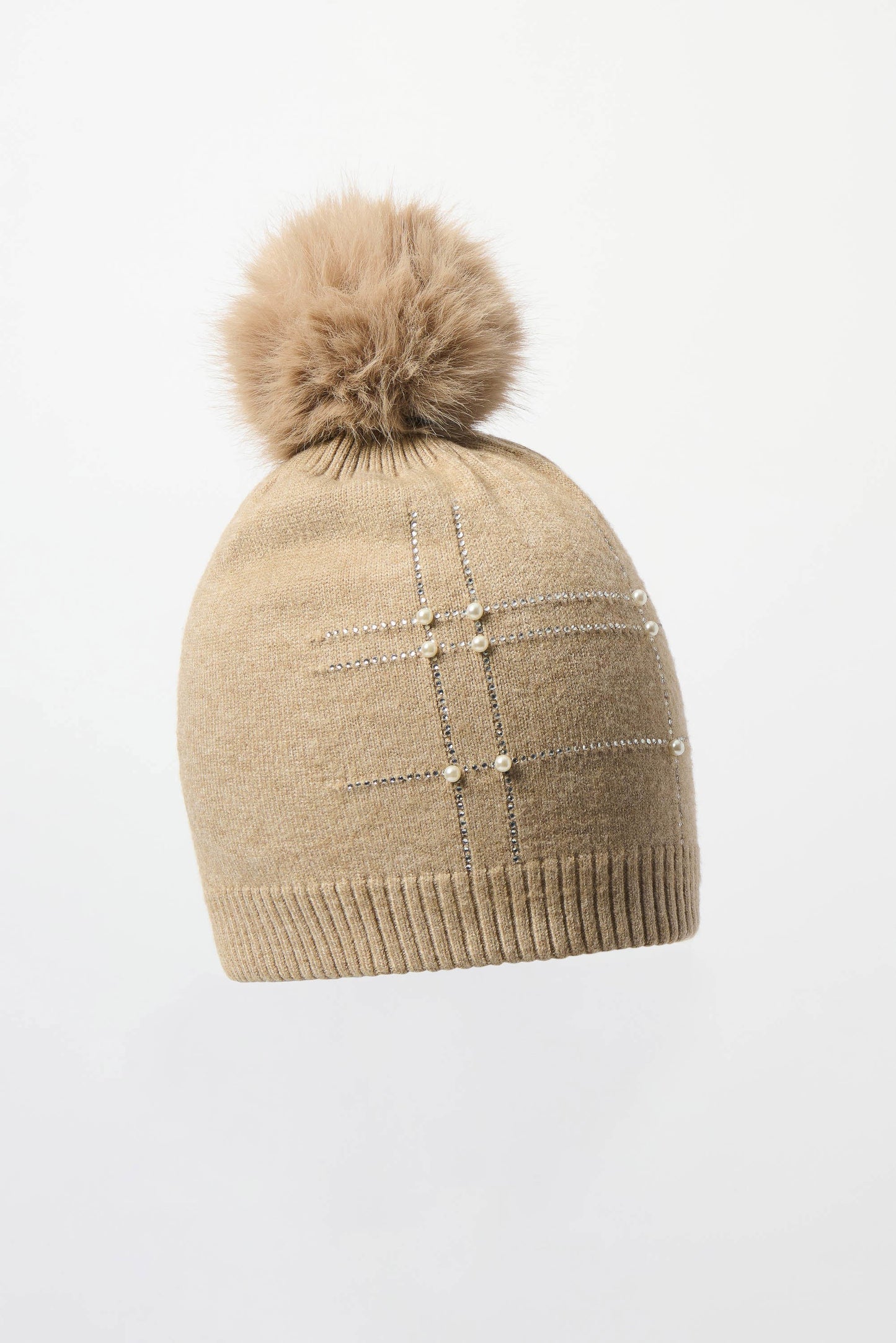 Joseph Ribkoff Faux Fur Pompom Hat 253969
