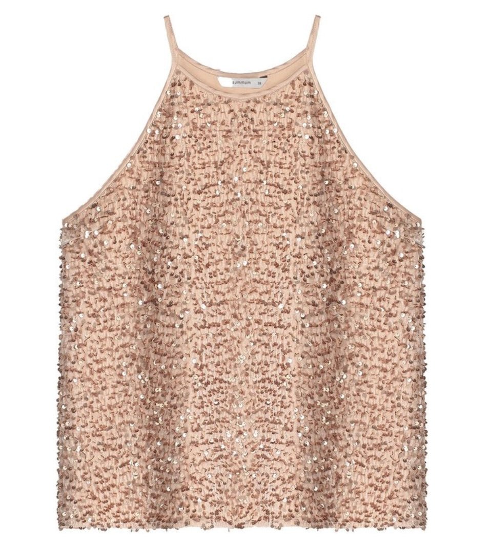 Summum Cava Sequined Top
