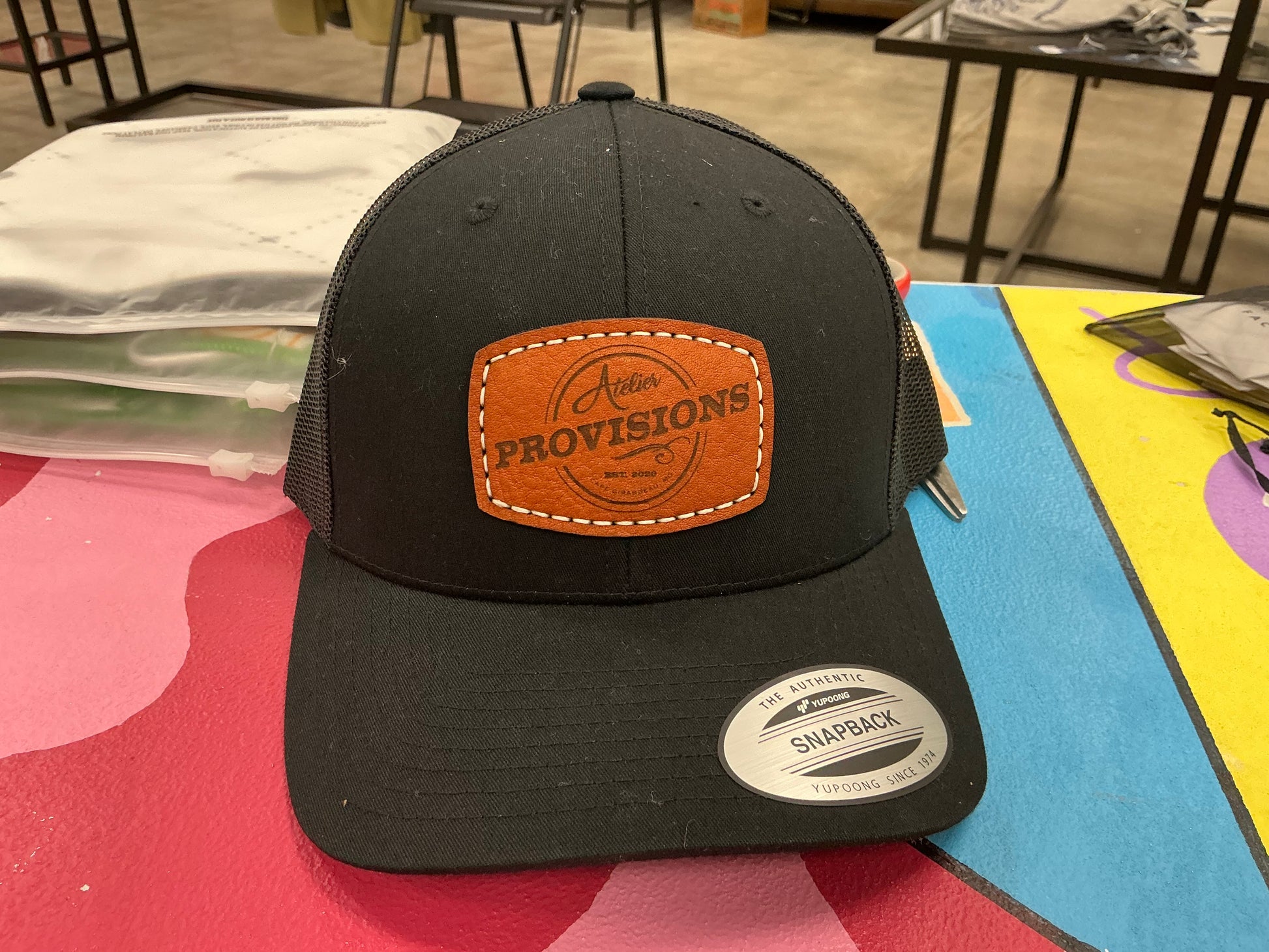 Provisions Leather Patch Hat