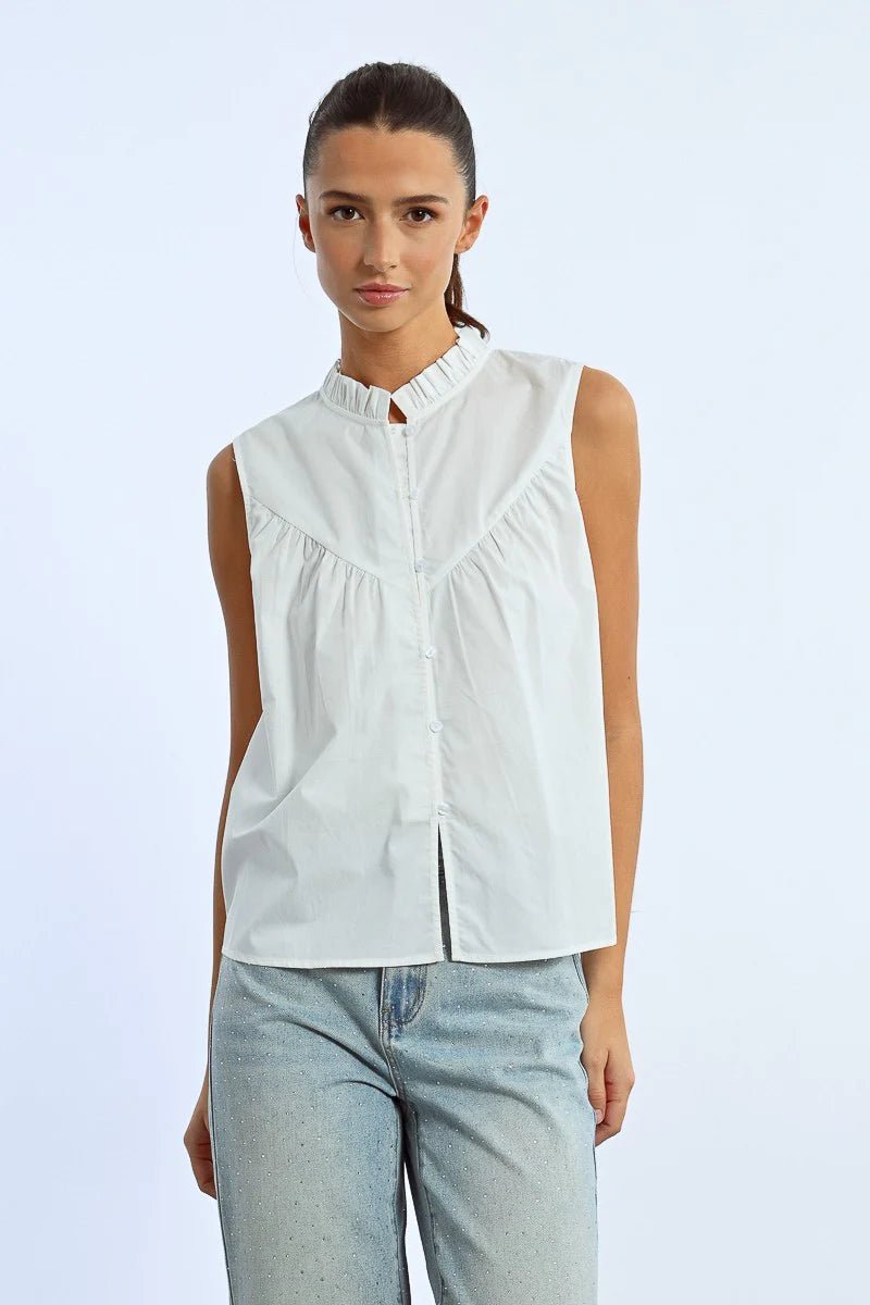 Molly Bracken Sleeveless Cotton Top