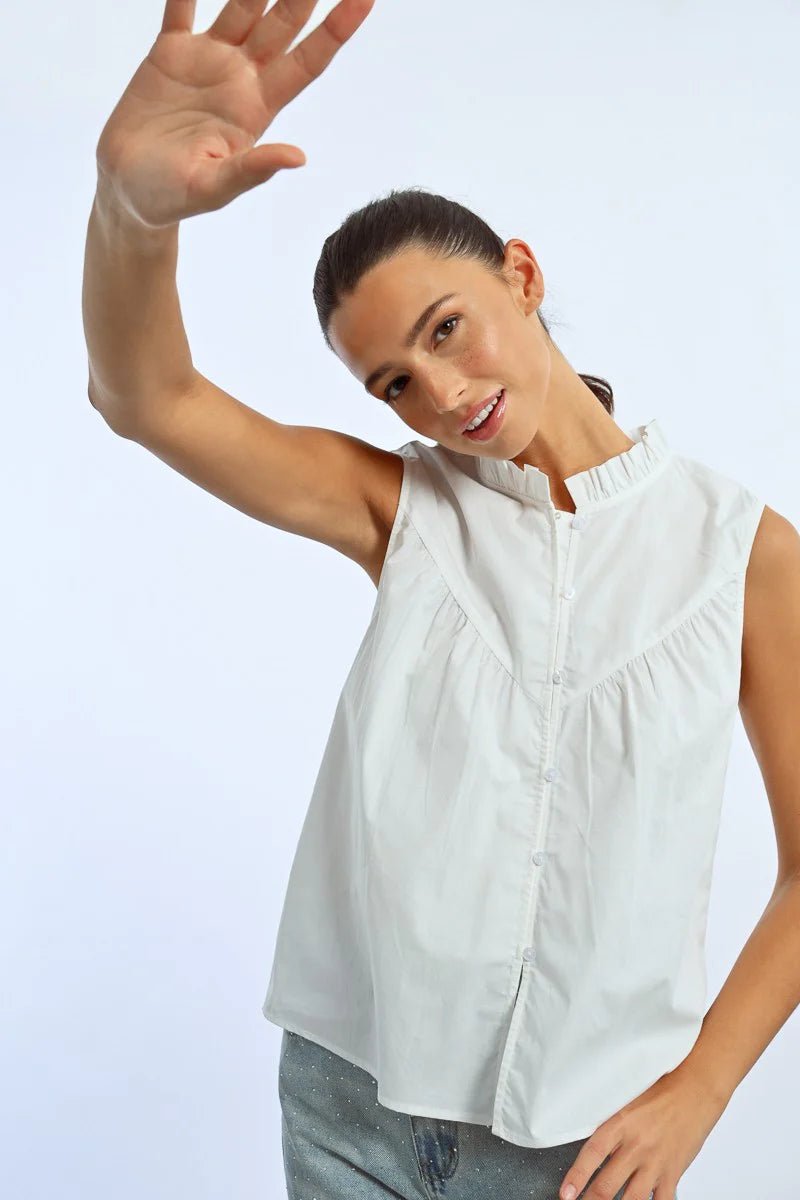 Molly Bracken Sleeveless Cotton Top
