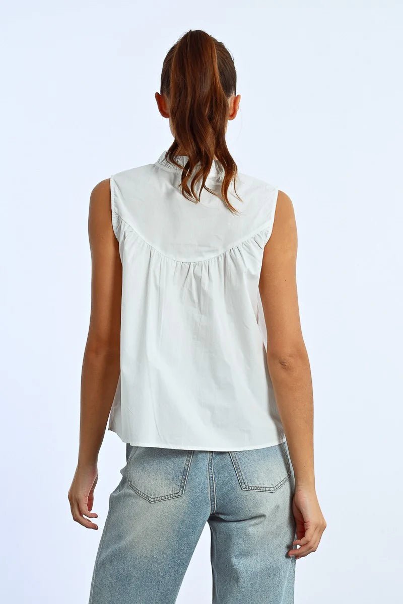 Molly Bracken Sleeveless Cotton Top