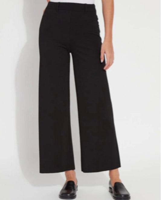 Lysse Erin Wide Leg Ponte Pant in Black 3295