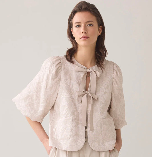 Summum Blouse Jacket With Tie Front