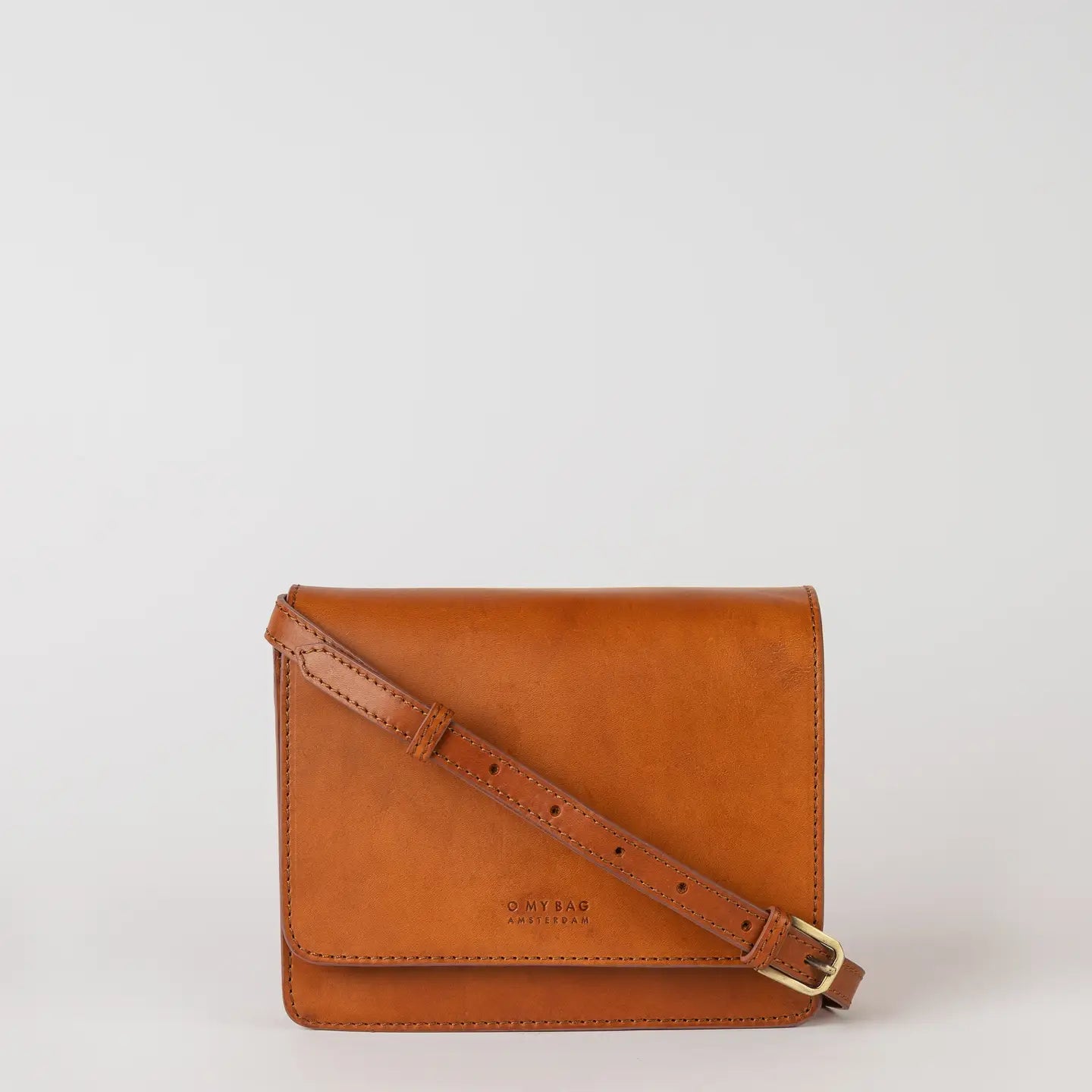 O My Bag Audrey Mini Crossbody in Cognac