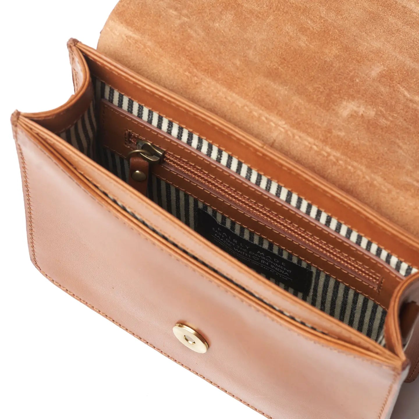 O My Bag Audrey Mini Crossbody in Cognac