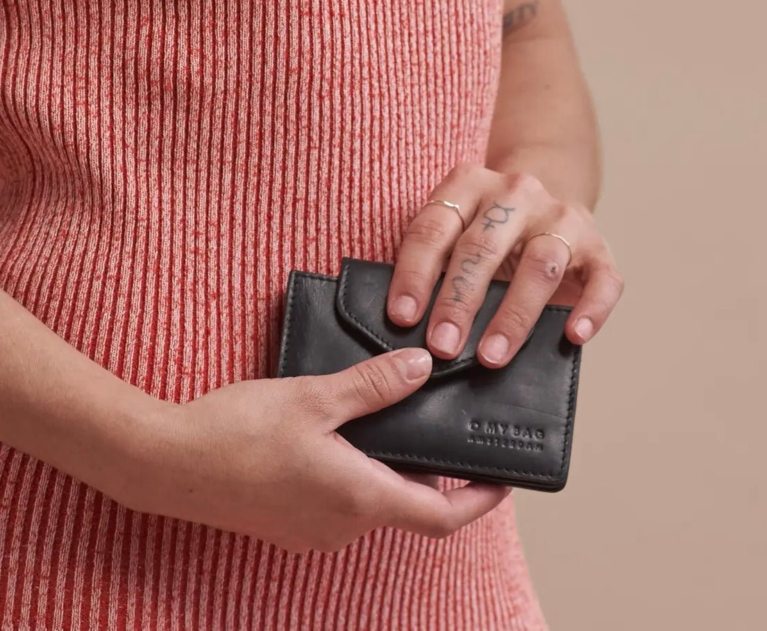 O My Bag Harmonica Wallet in Black