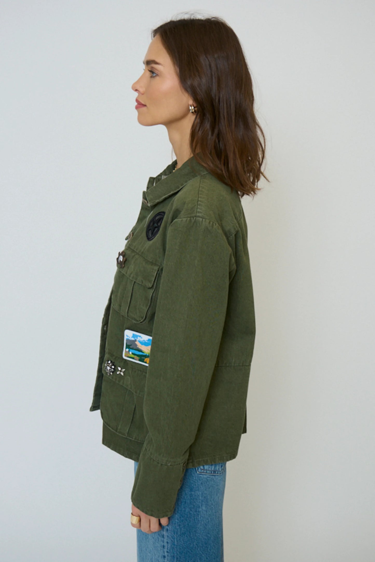 Central Park West Brady Patch Shacket