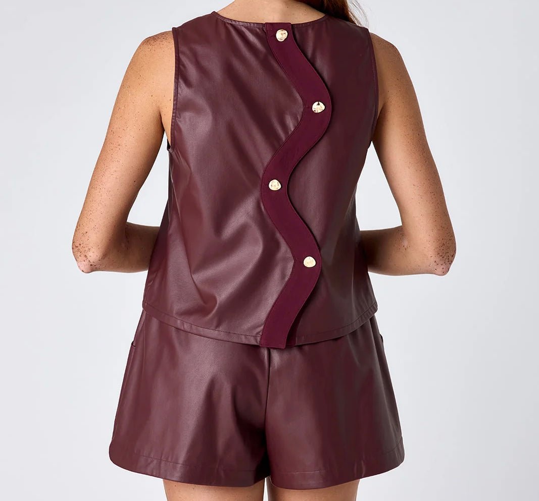 Crosby Cailin Vegan Leather Shorts