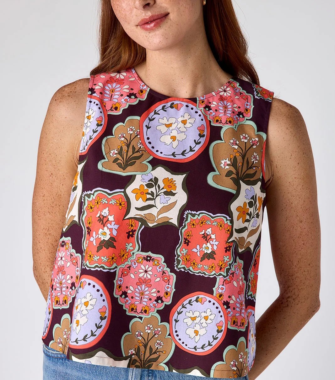Crosby Alma Tank in Stamp