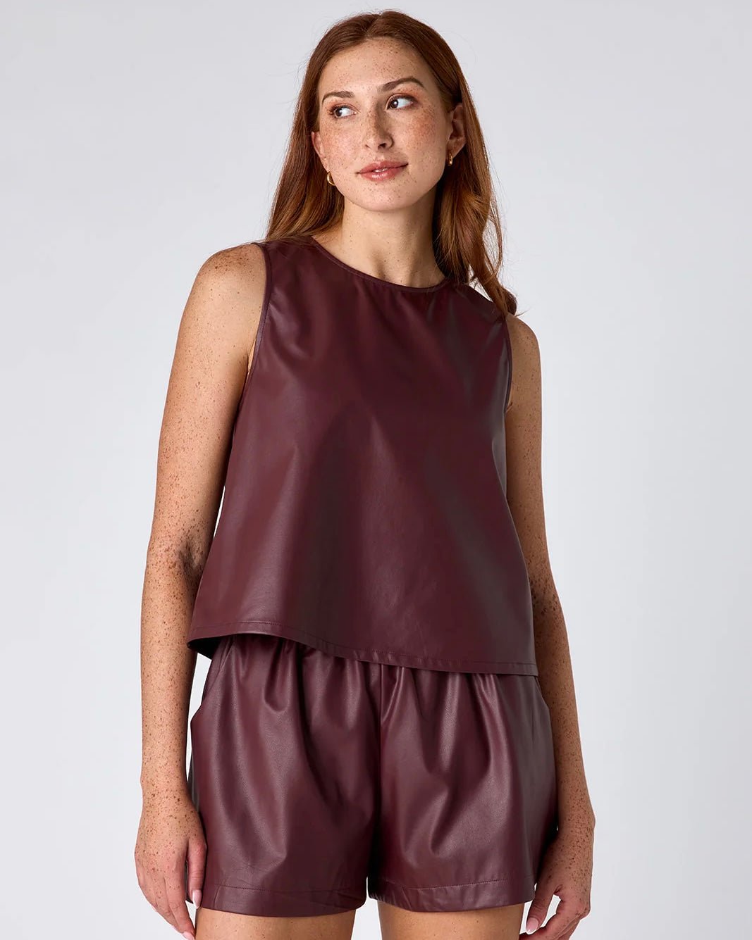 Crosby Cailin Vegan Leather Shorts