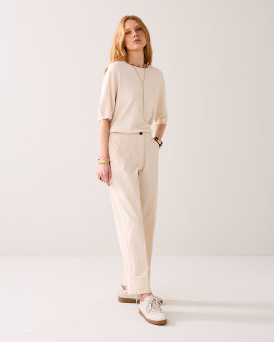 Summum Shiny Straight Leg Trousers