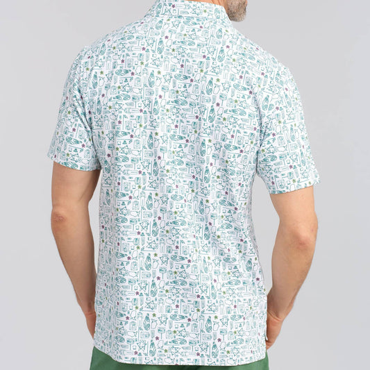 William Murray Green Blazer Groove Men’s Polo