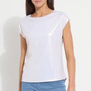 Lysse Lyssentials Metallic Jersey Top