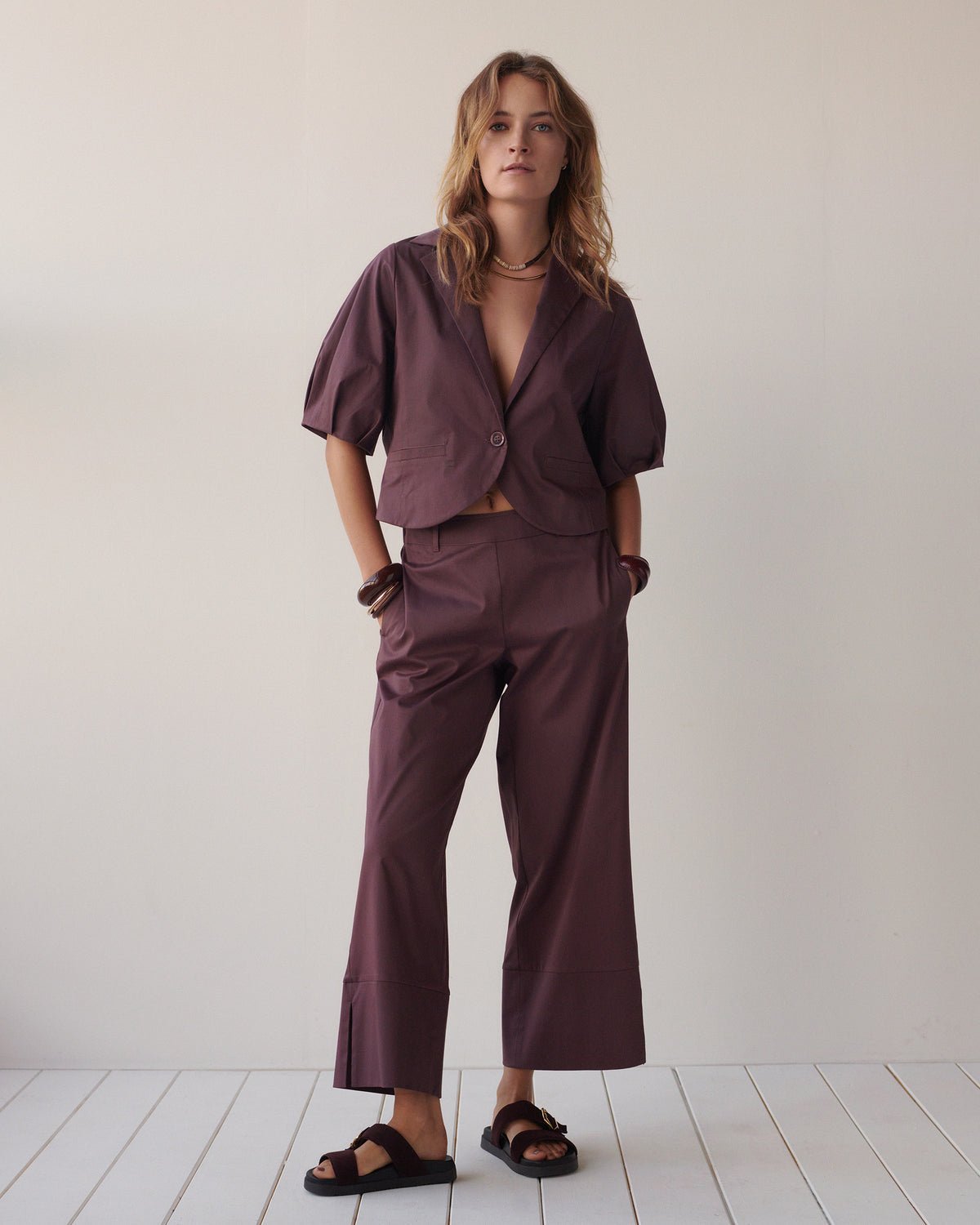 Summum 7/8 Length Trousers with Slit