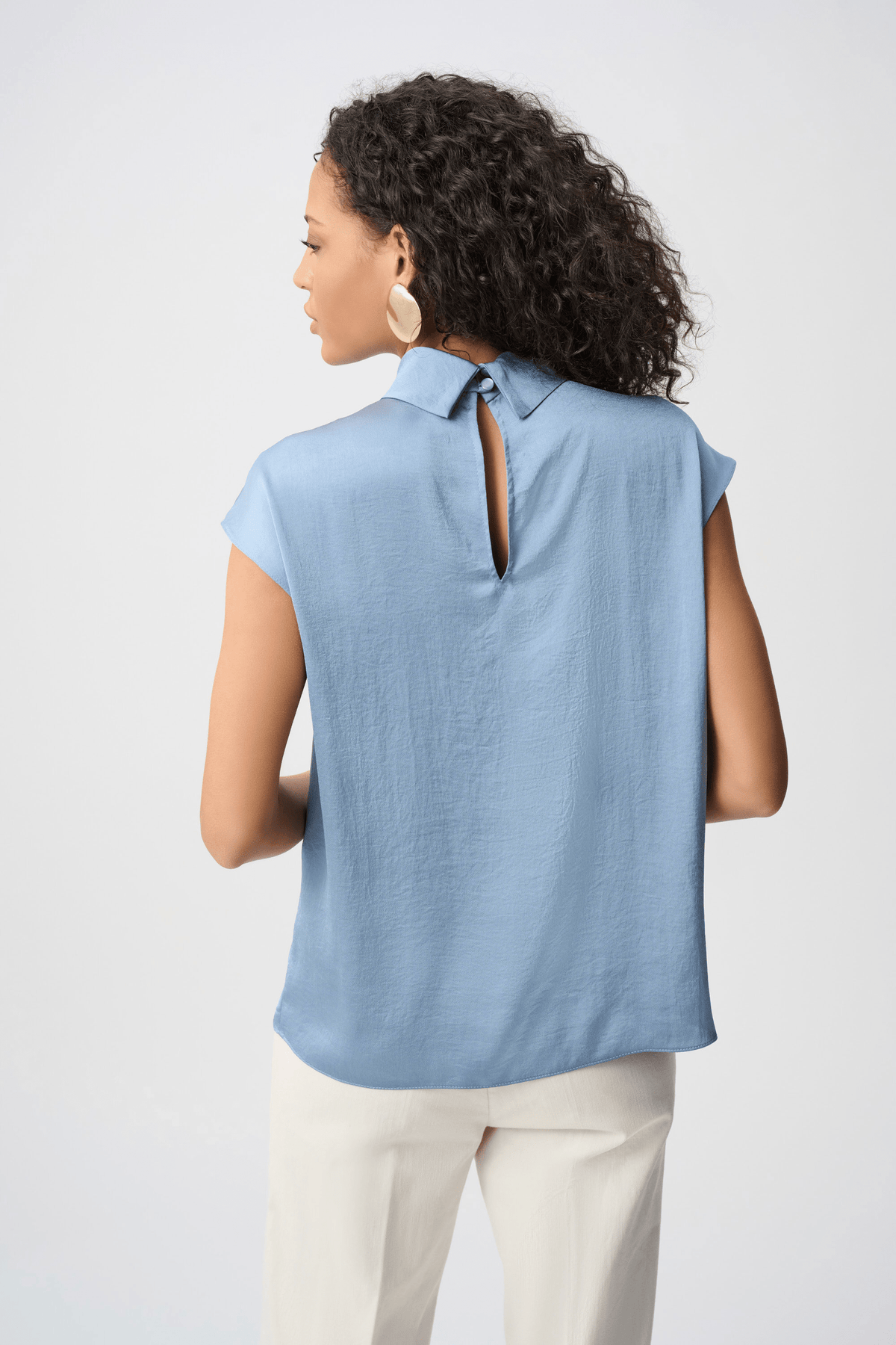 JR Recycled Satin Turtleneck Top 263022