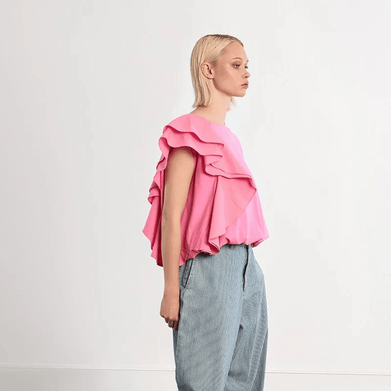 Molly Bracken Ruffle Cotton Tee