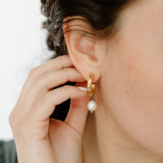 Vincent Sandy Hoop Earrings
