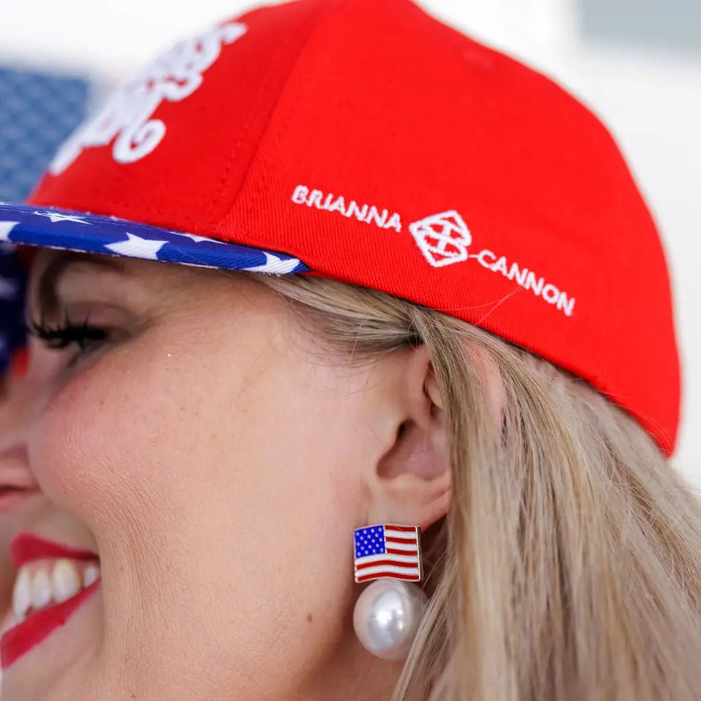 Brianna Cannon Flag Pearl Earrings