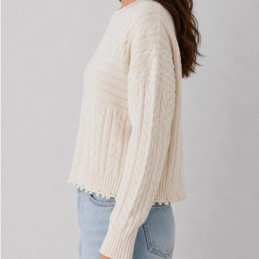 Dear John Rania Sweater in Off White