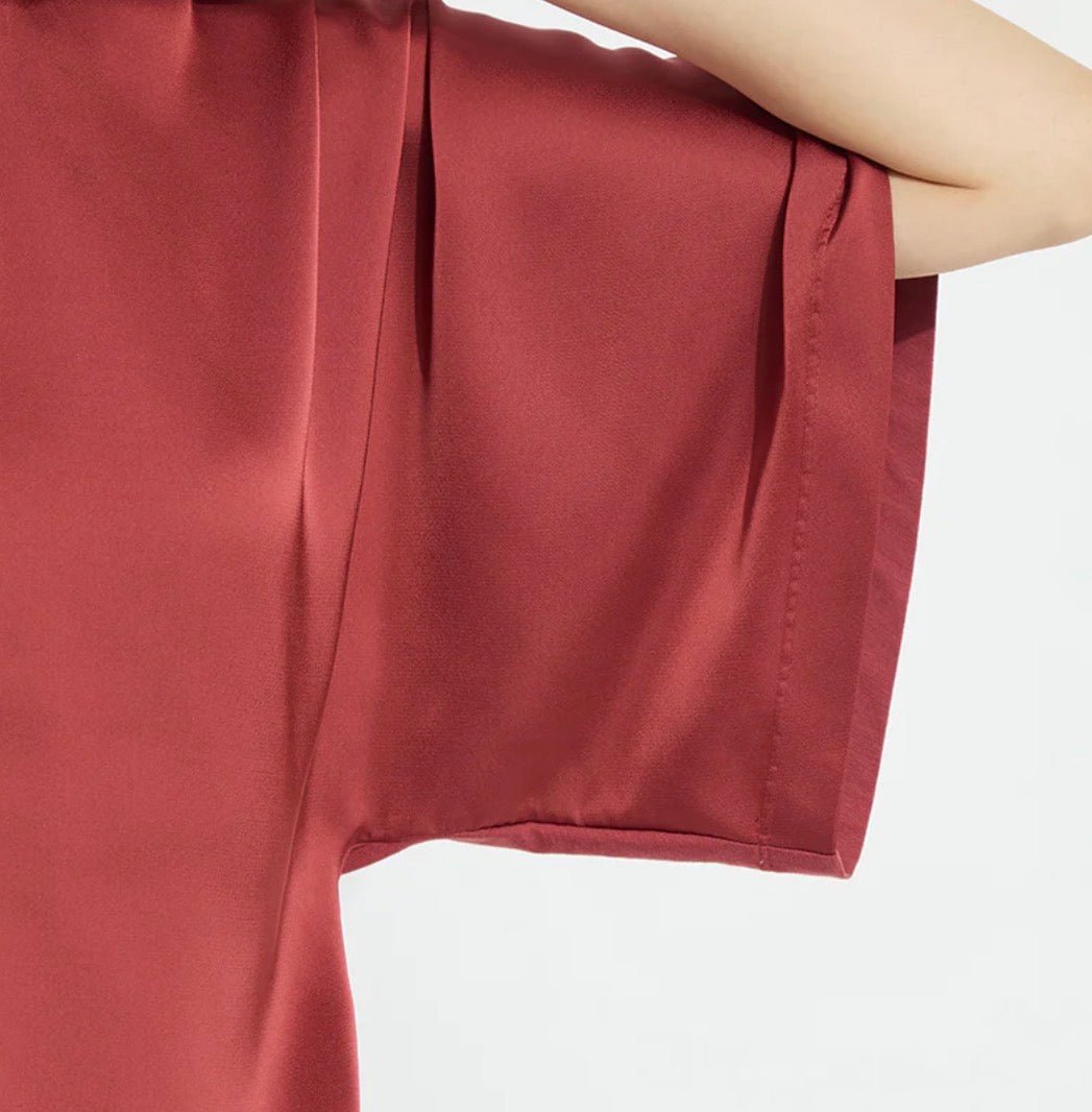 Lysse Ginger Mix-Media Dolman Tee