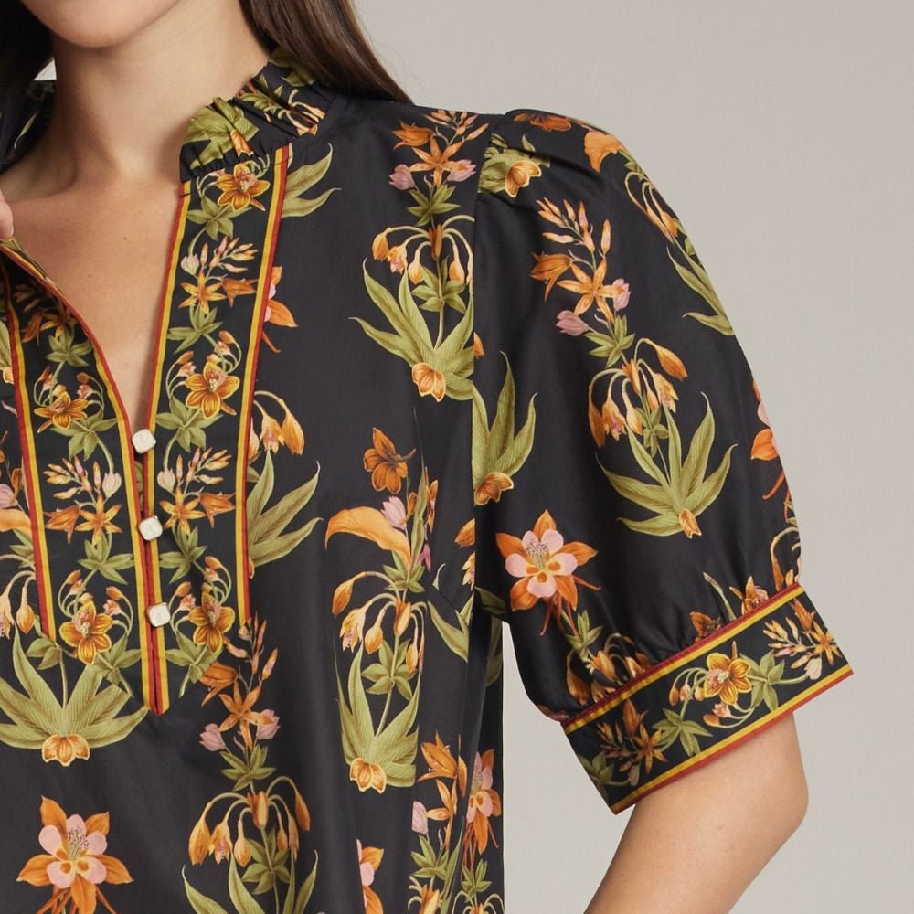 Floral Puff Sleeve Top