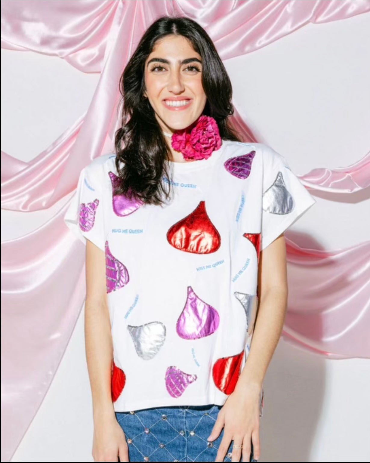 Queen of Sparkles Kiss All Over Tee