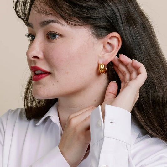 Vincent Teresa Hoop Earrings - AtelierEarringsVincent