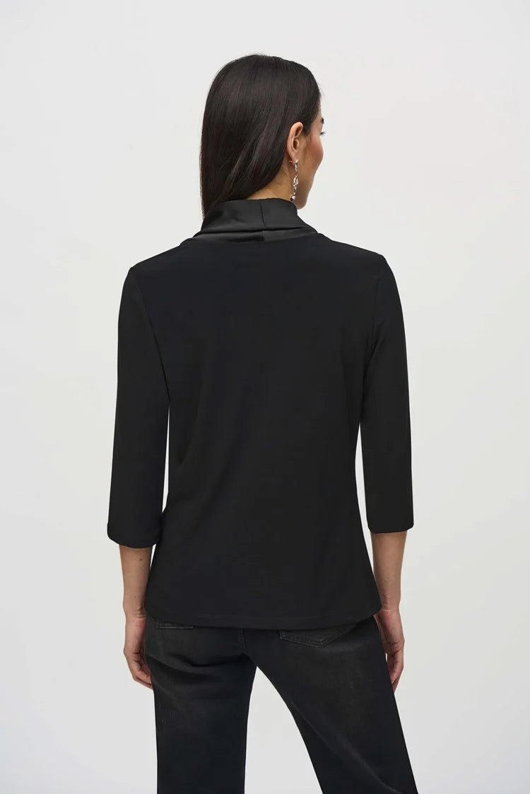 Joseph Ribkoff Silky Knit And Satin Top 244106