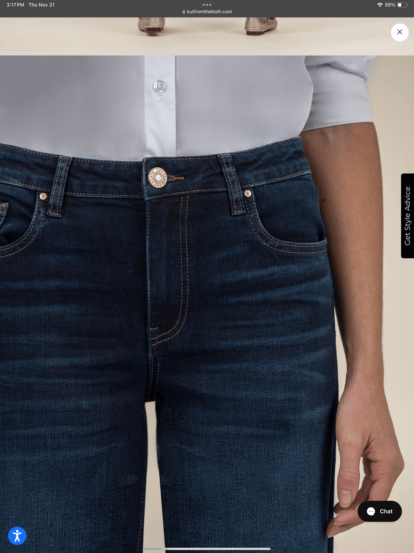 KUT Jean High Rise in Fortitude
