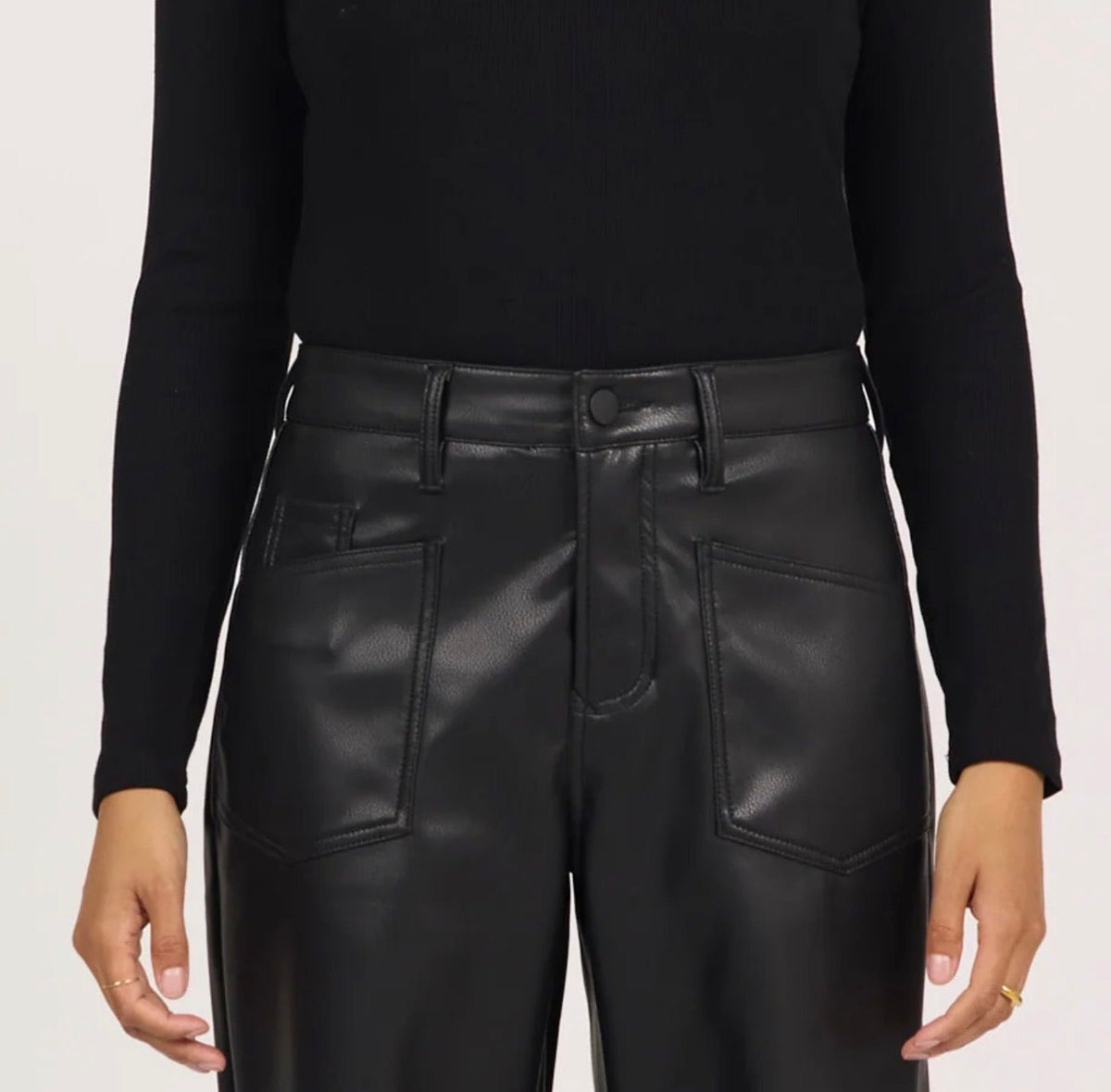 Dear John Lasso Pants in Black Lacquer