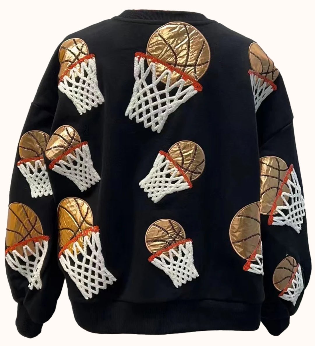 Queen of Sparkles Basketball Hoop Sweatshirt