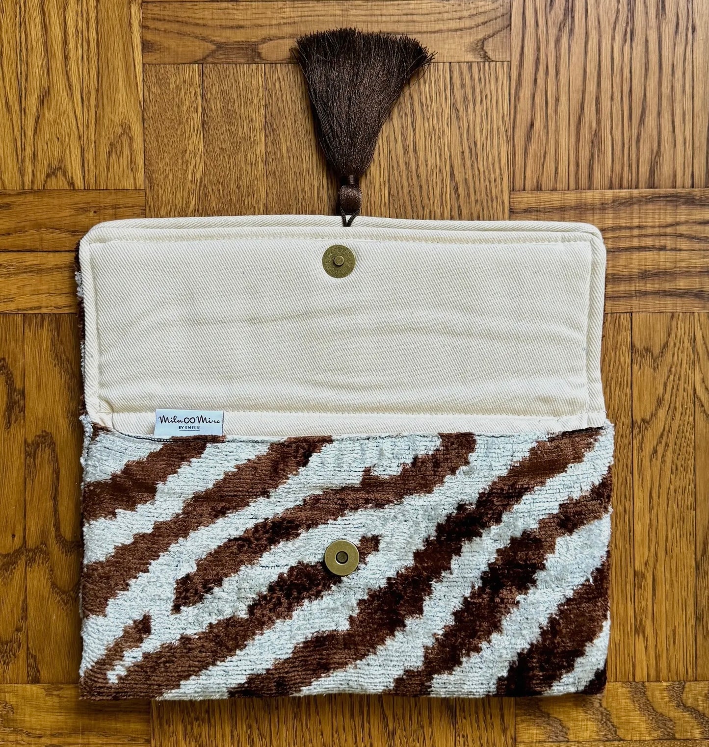 Mila Miro Cap D'ail Clutch Handbag